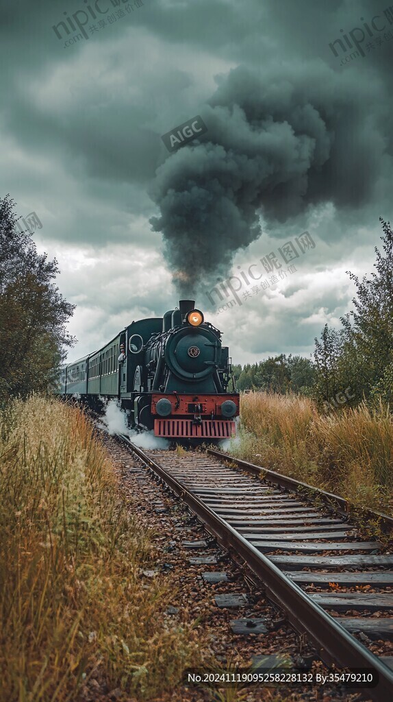 冒白煙的小火車