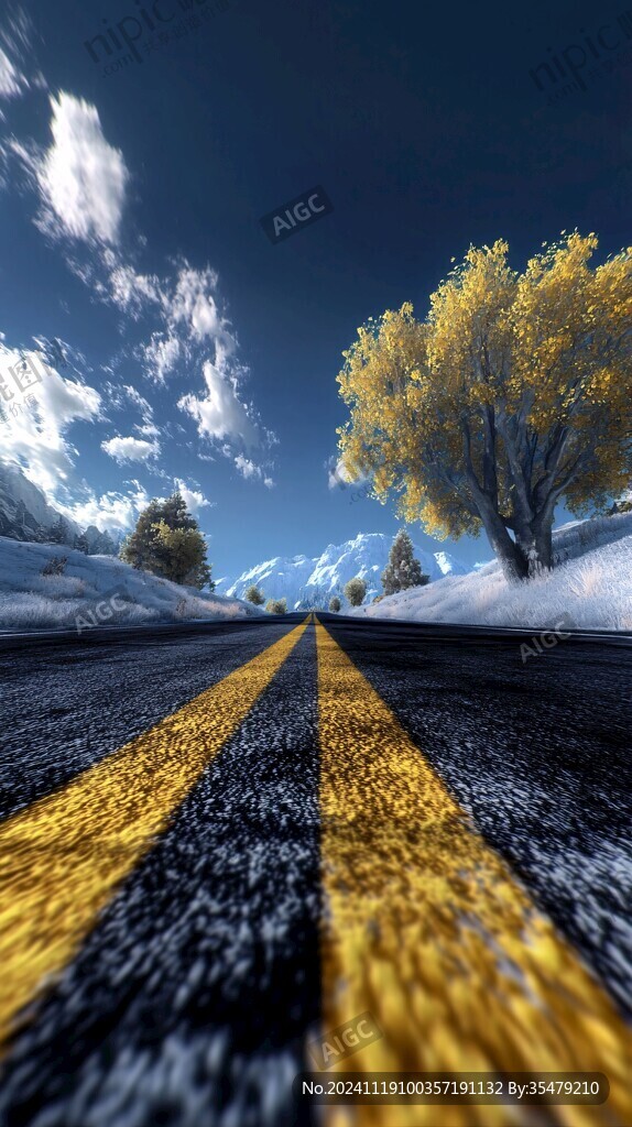 大路透視背景