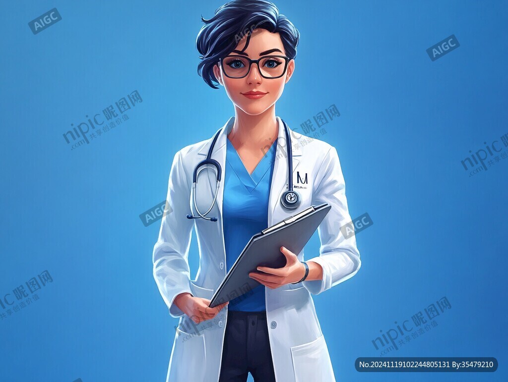 女醫生插畫