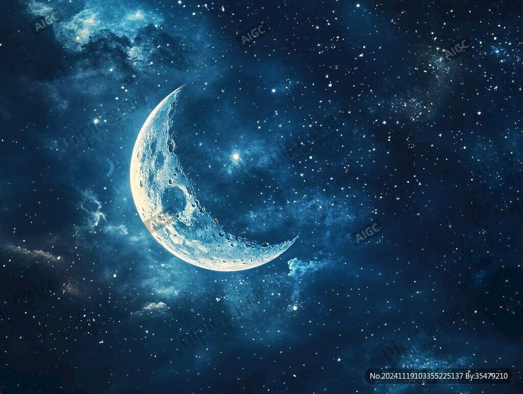 藍月夜夢幻唯美奇幻