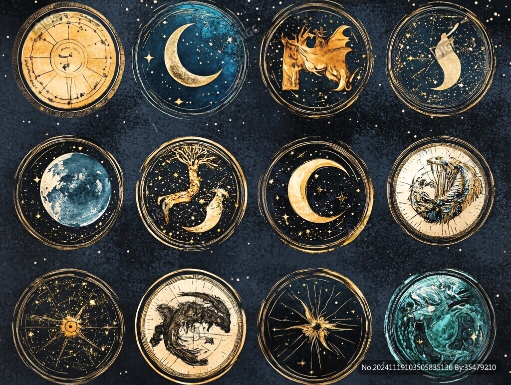 星座卡牌素材