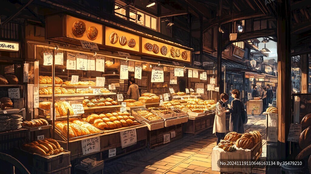 手繪面包作坊店