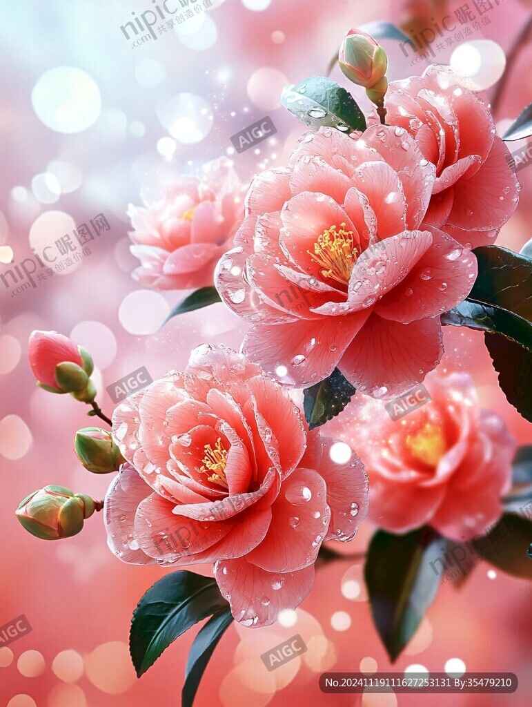 3d立體唯美花卉