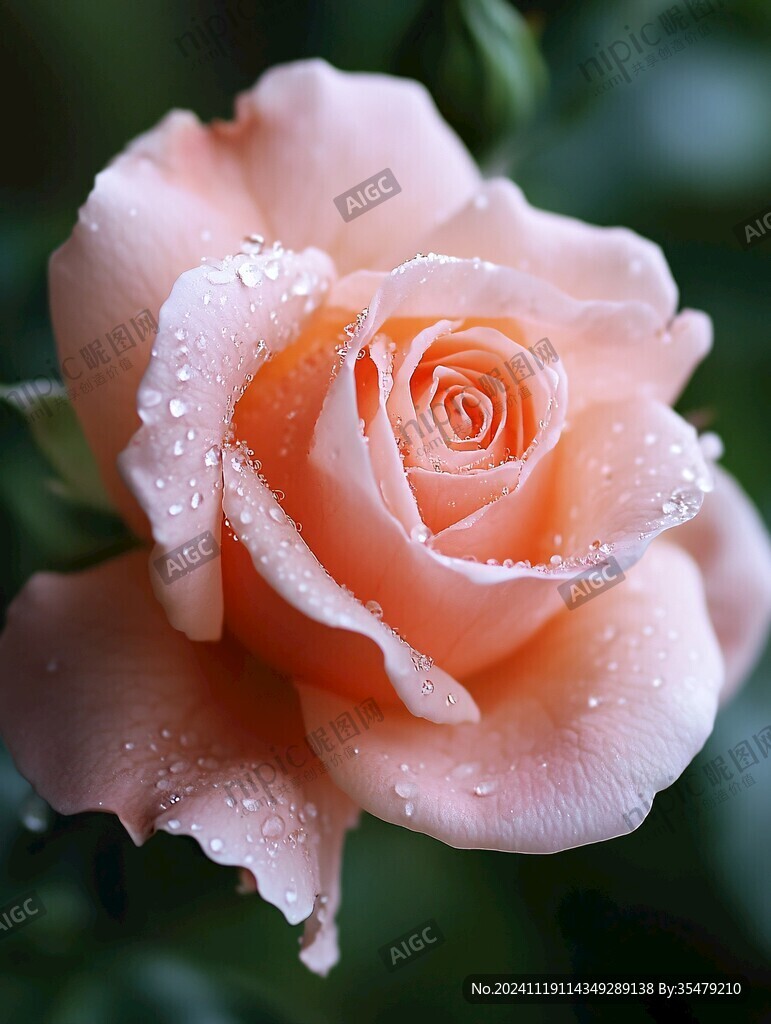 玫瑰花上水珠