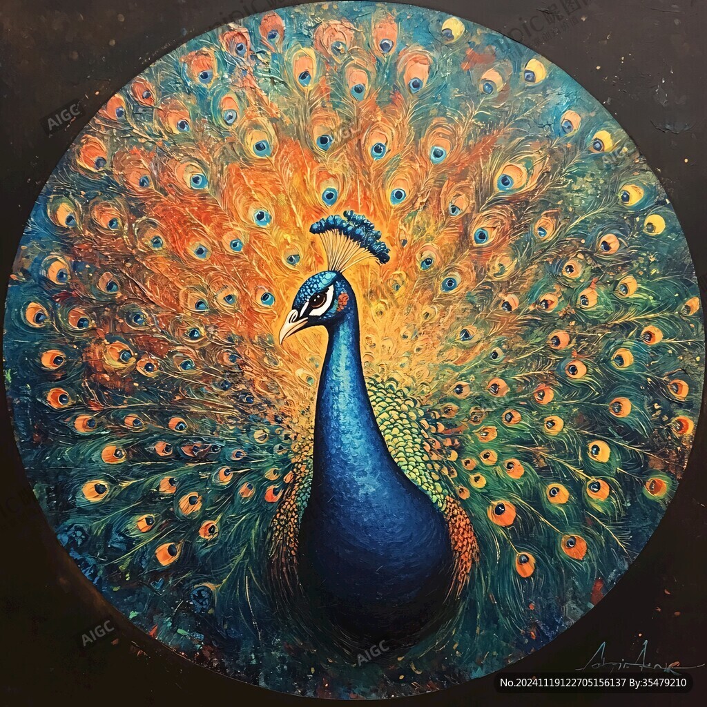 丙烯畫動物