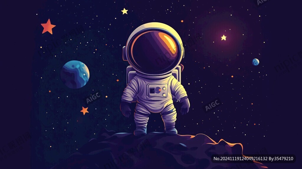 宇航員素材插畫