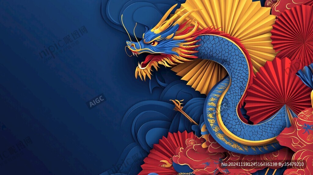 龍年包裝插畫