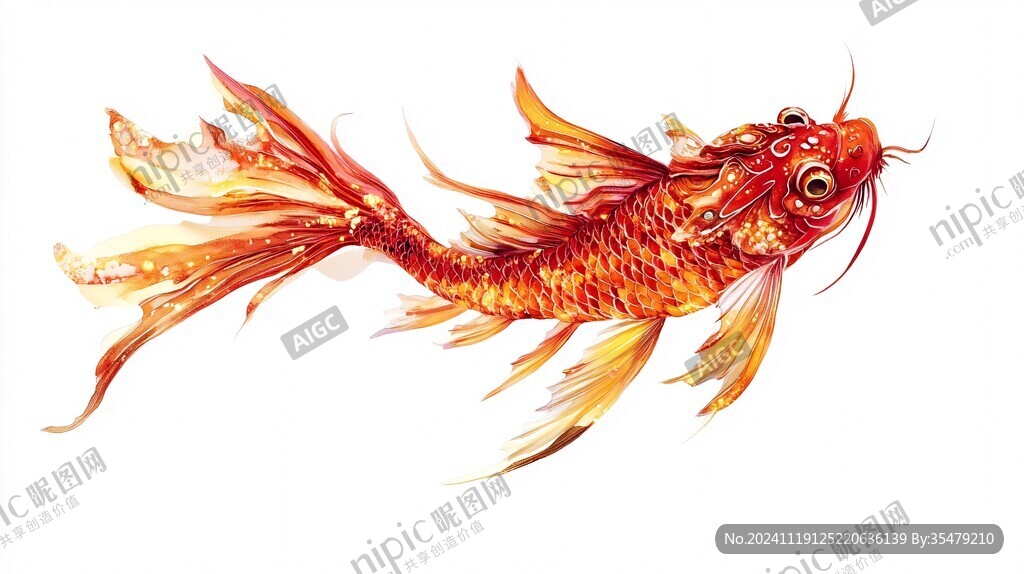 火焰魚手繪