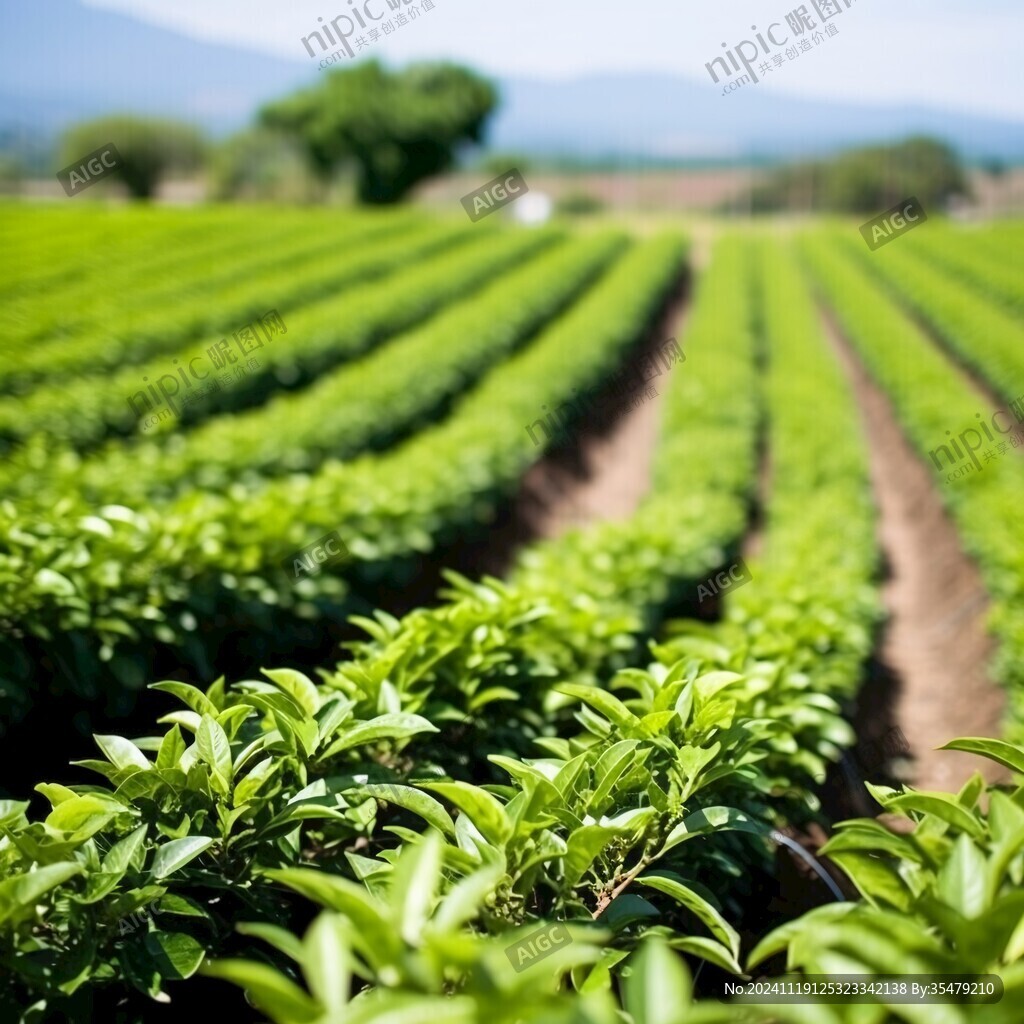 高清茶園圖片