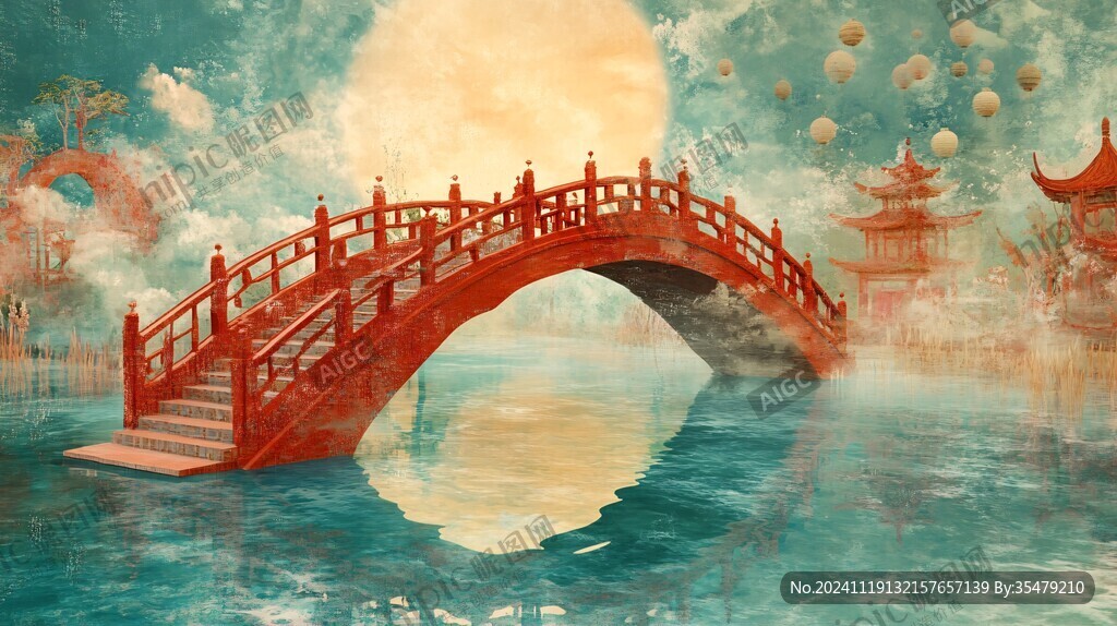 串月橋插畫