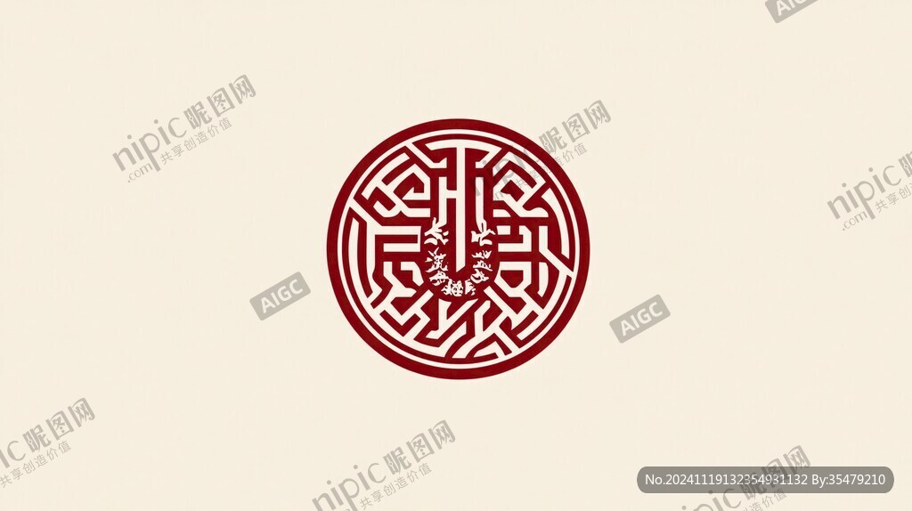 簡約回紋標志