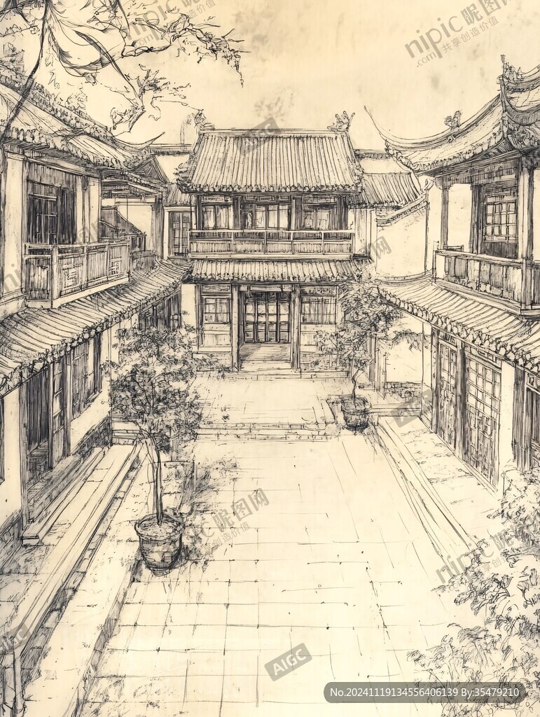 古街手繪