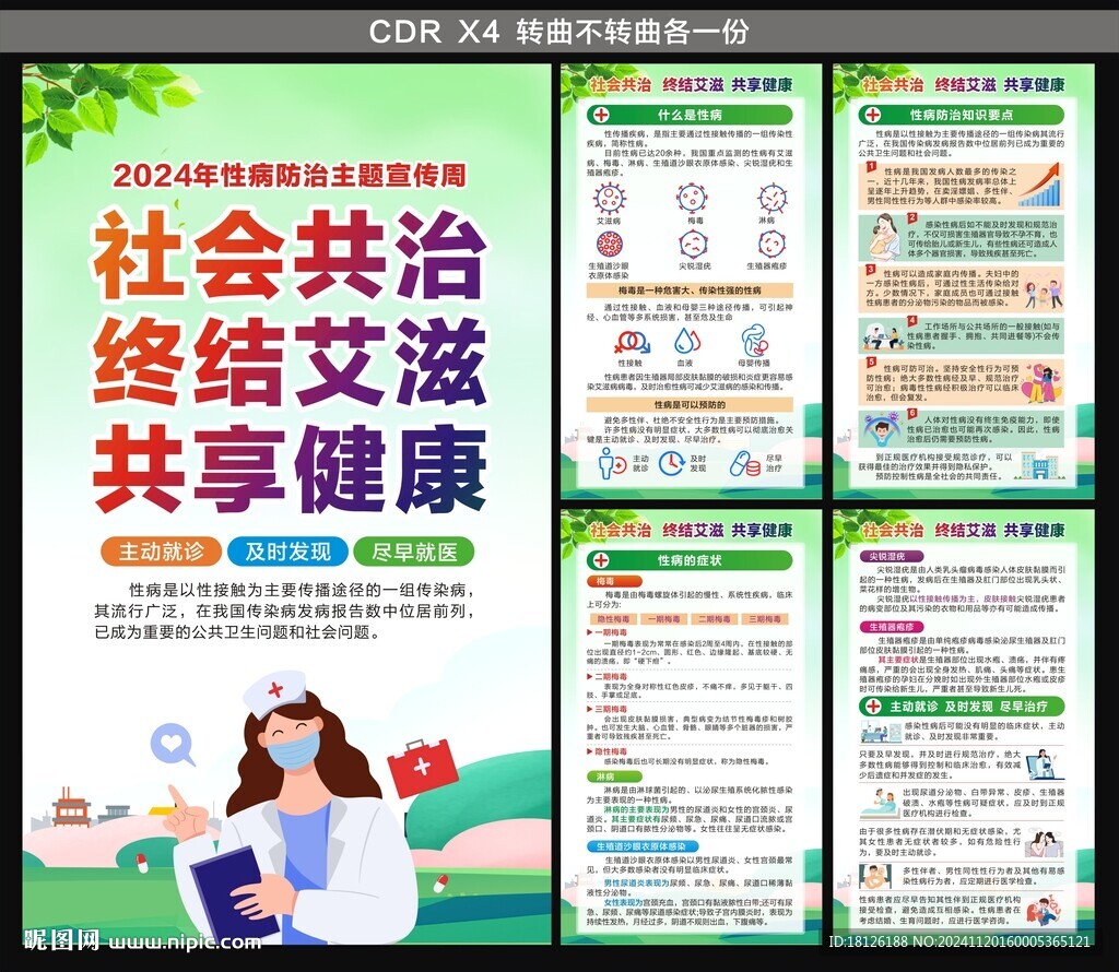 2024性病防治主題宣傳周海報