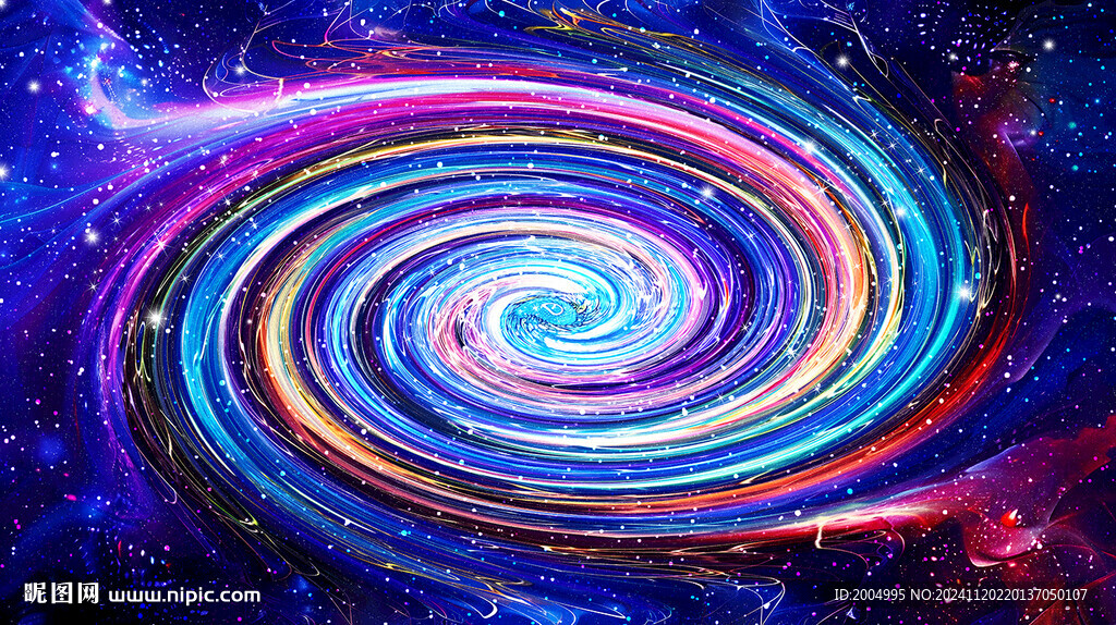 絢麗星空旋渦舞臺背景