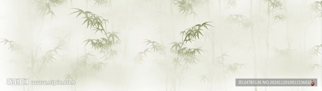水墨竹影