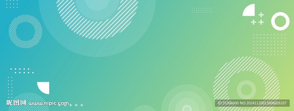 綠色簡約創(chuàng)意banner背景