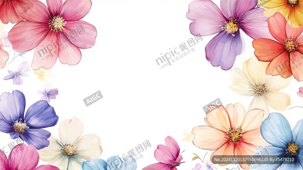 炫彩花朵壁紙