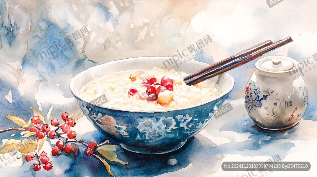 小炒泡饃意境畫