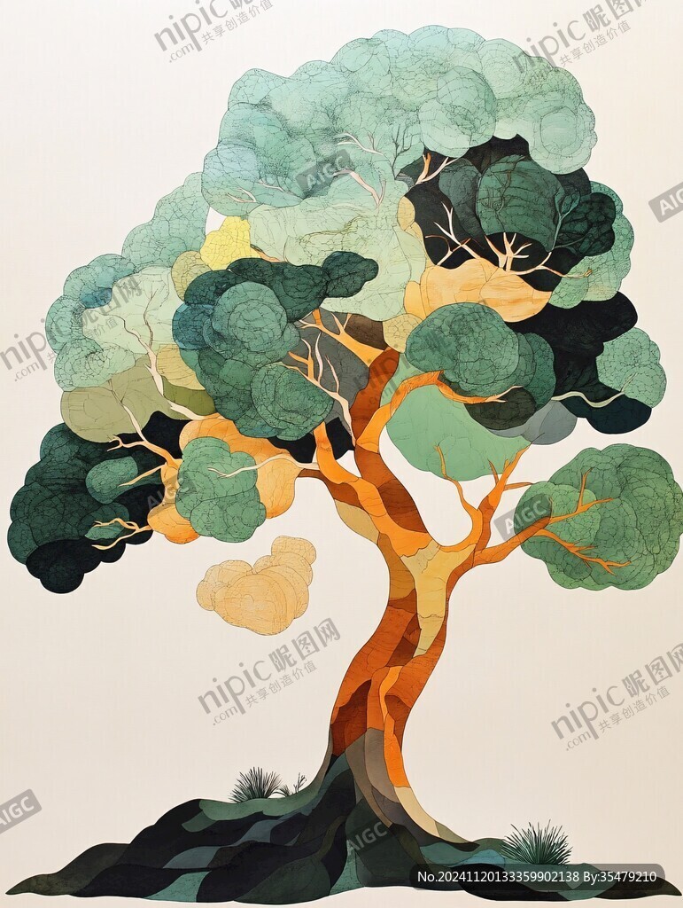 樹系列插畫