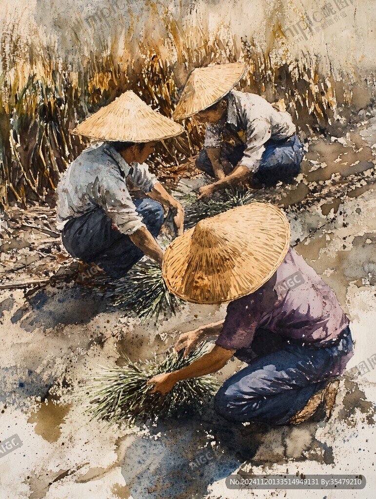 打稻