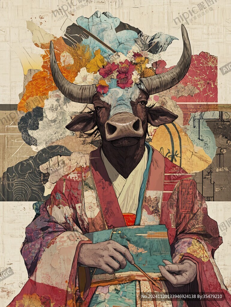 牦牛包裝插畫