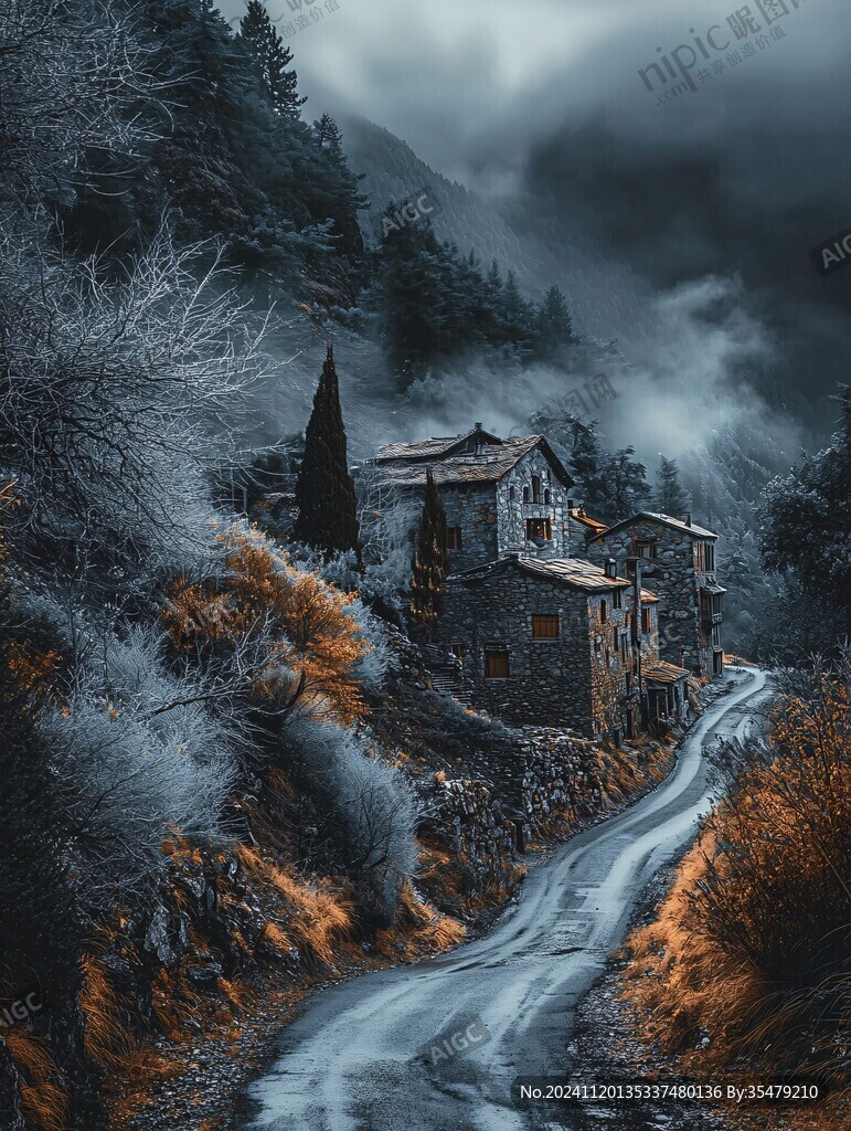 唯美大山深處有人家