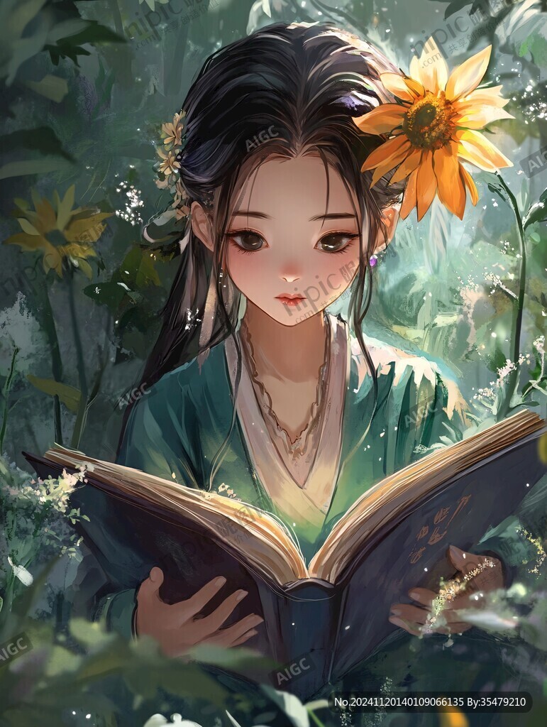 采藥的古風(fēng)姑娘