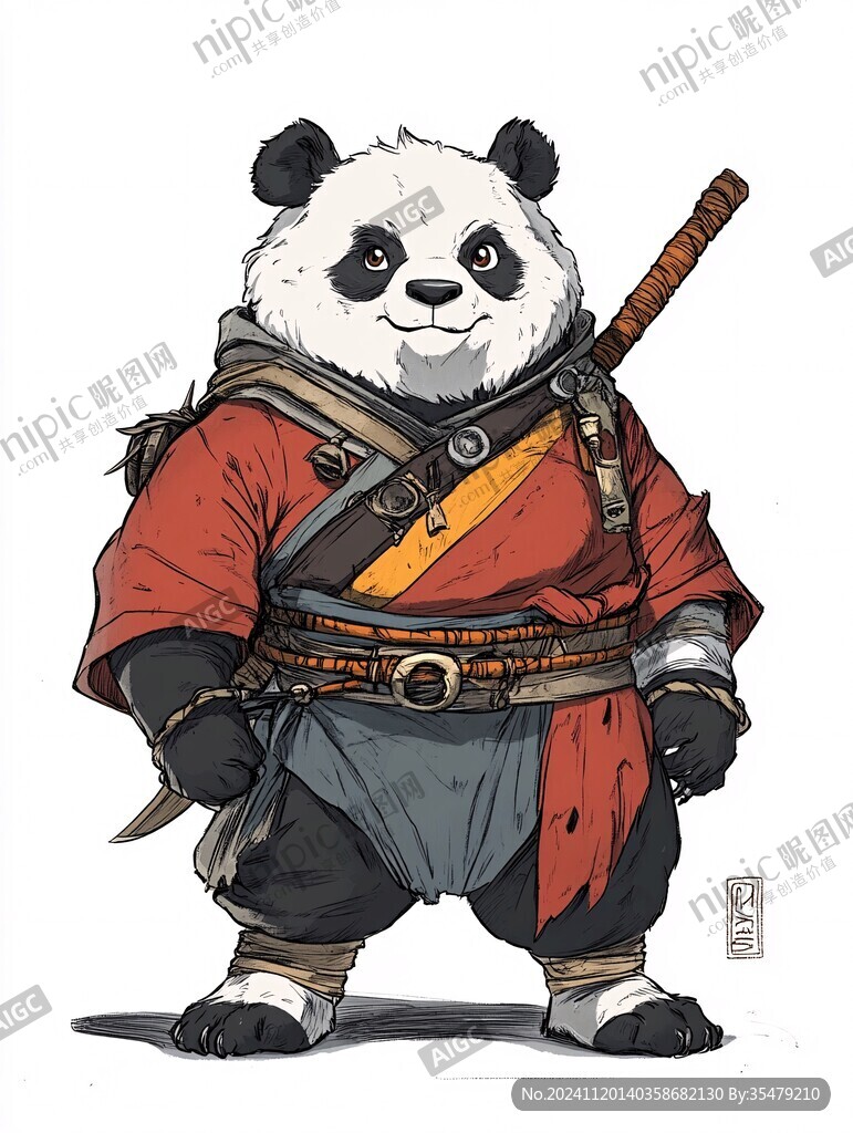 熊貓功夫大俠形像設計