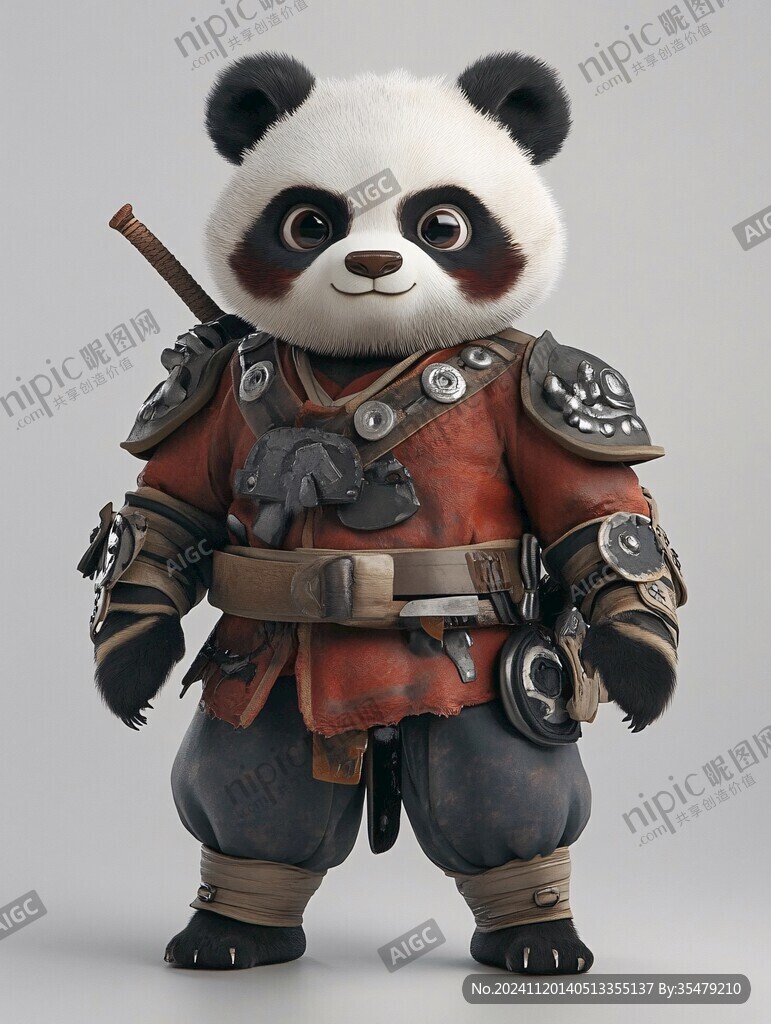 熊貓功夫大俠形像設計