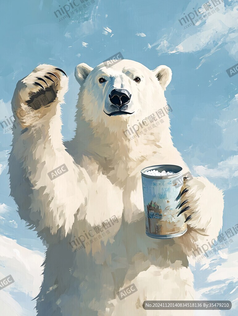 北極熊插畫
