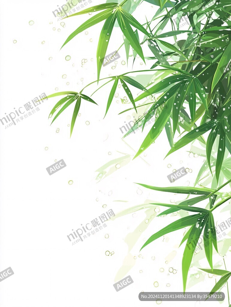 唯美竹葉背景