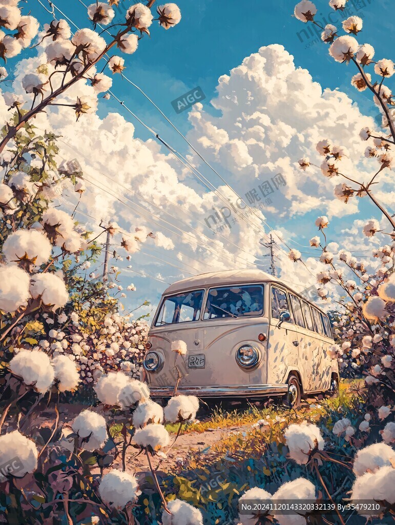 棉花地拾花