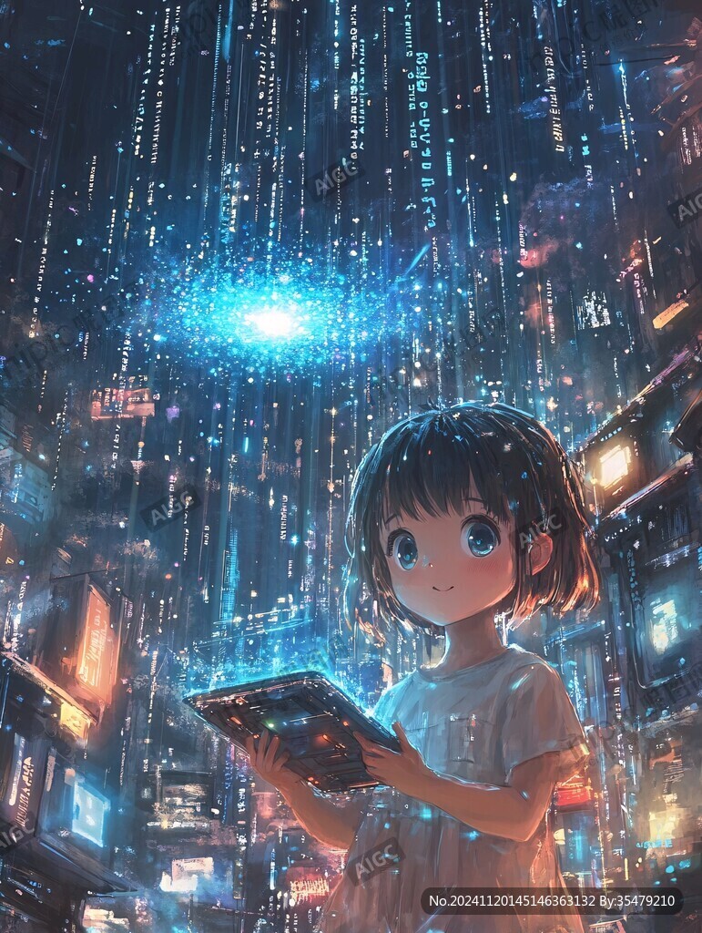 二次元夢幻插畫