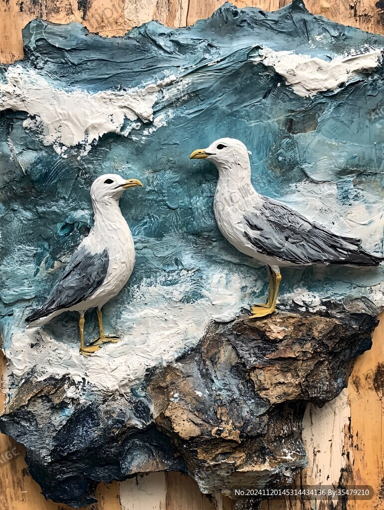 創(chuàng)意海鷗擺件