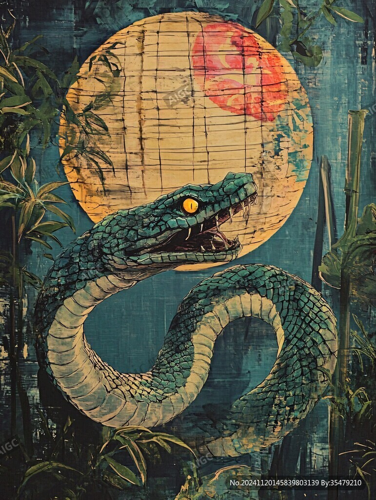 蛇年壁畫