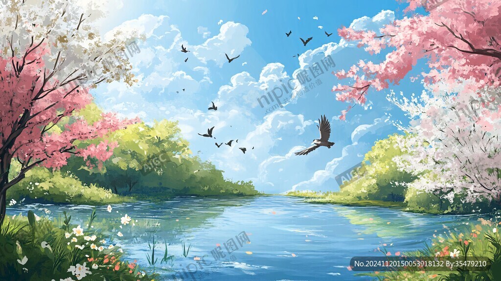 春色風景畫