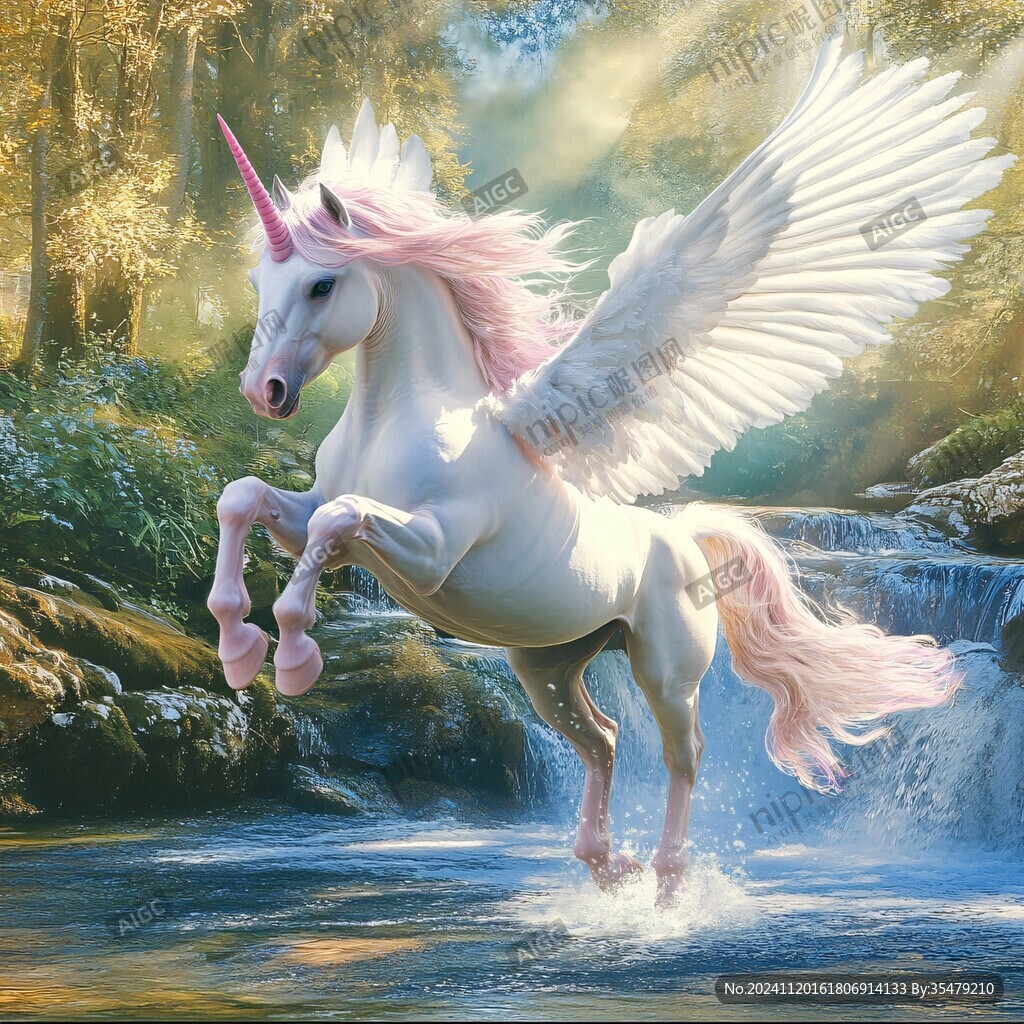 夢幻飛馬無框畫