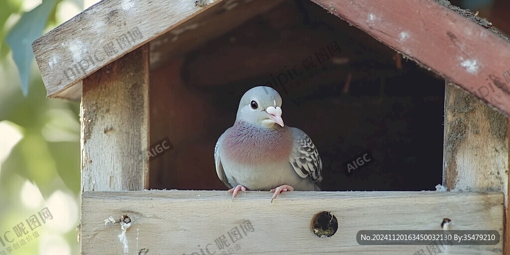房上的斑鳩