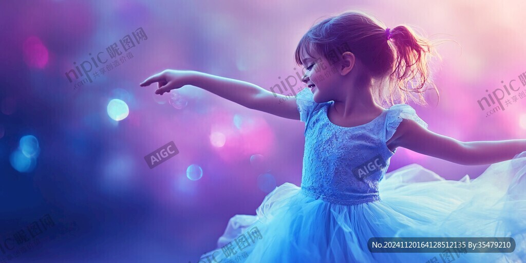 跳舞的小女孩兒