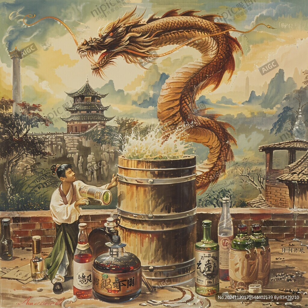 釀酒壁畫