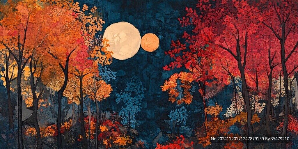 秋月插畫