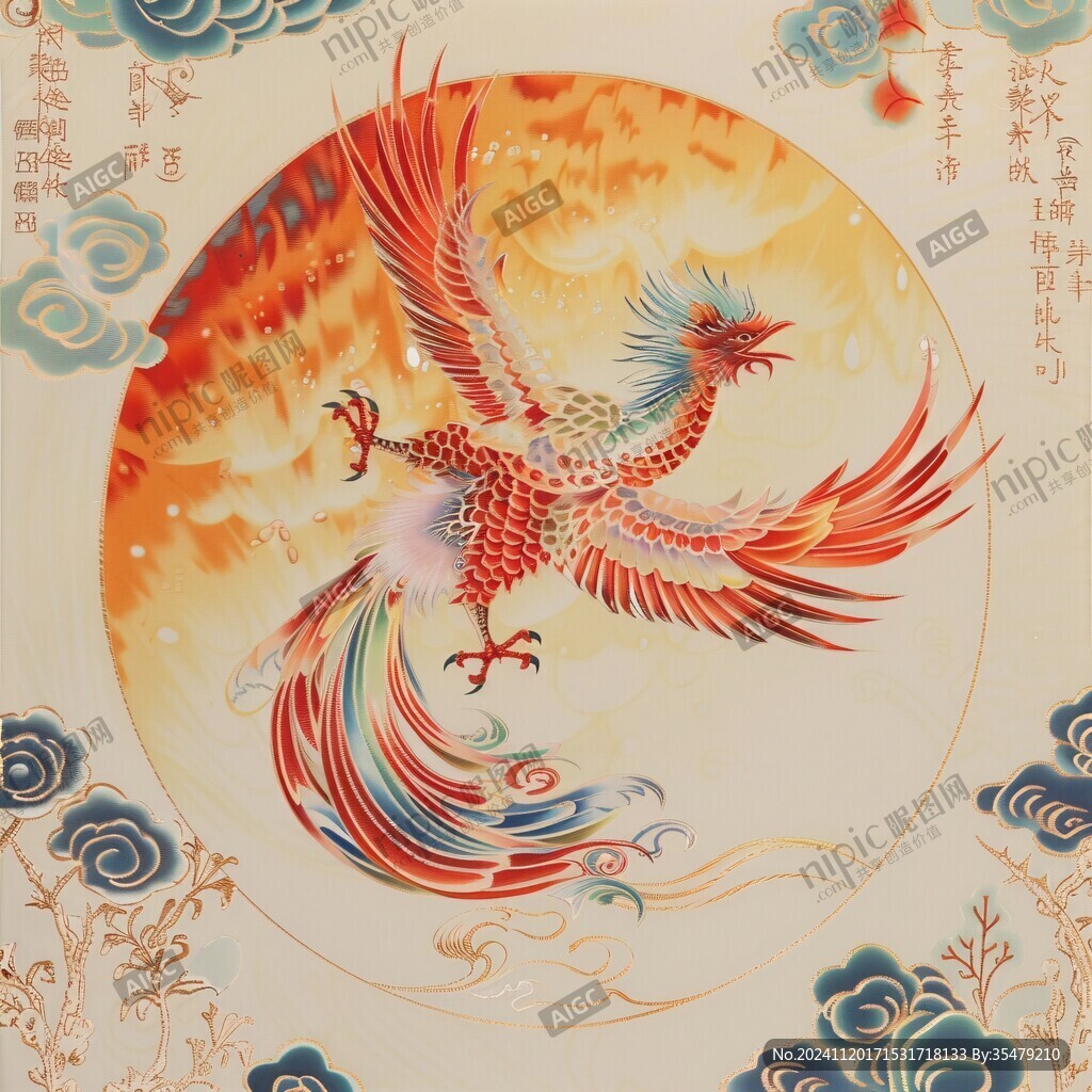 鳳凰祥瑞圖