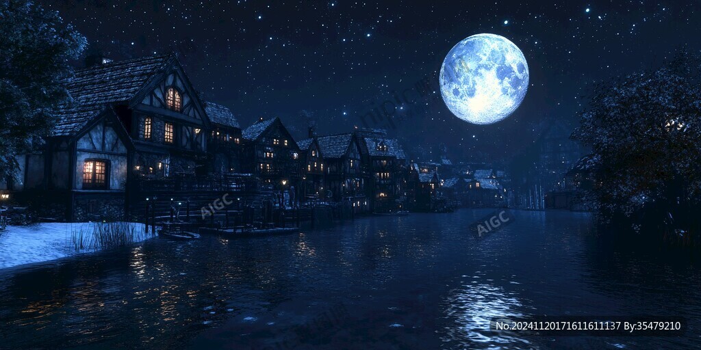 懷舊夜色場景