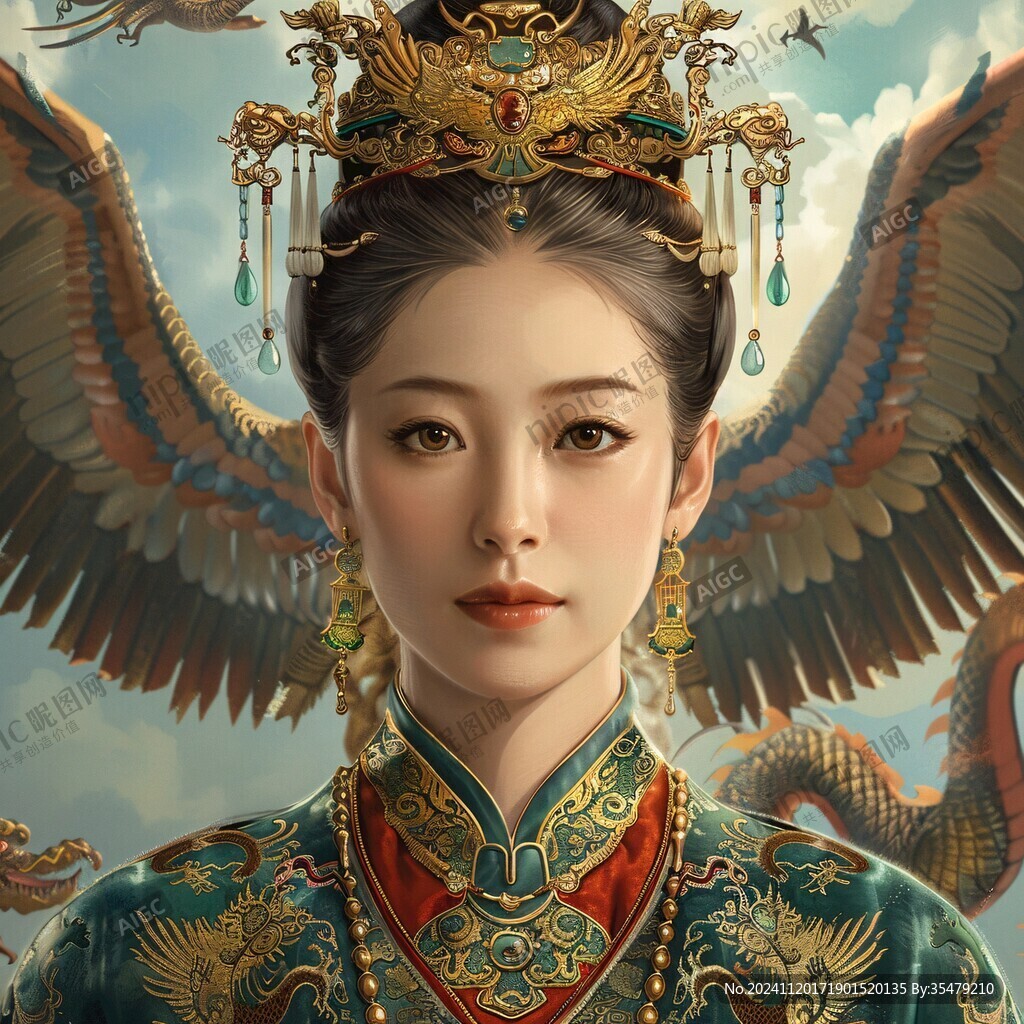 雕宮女