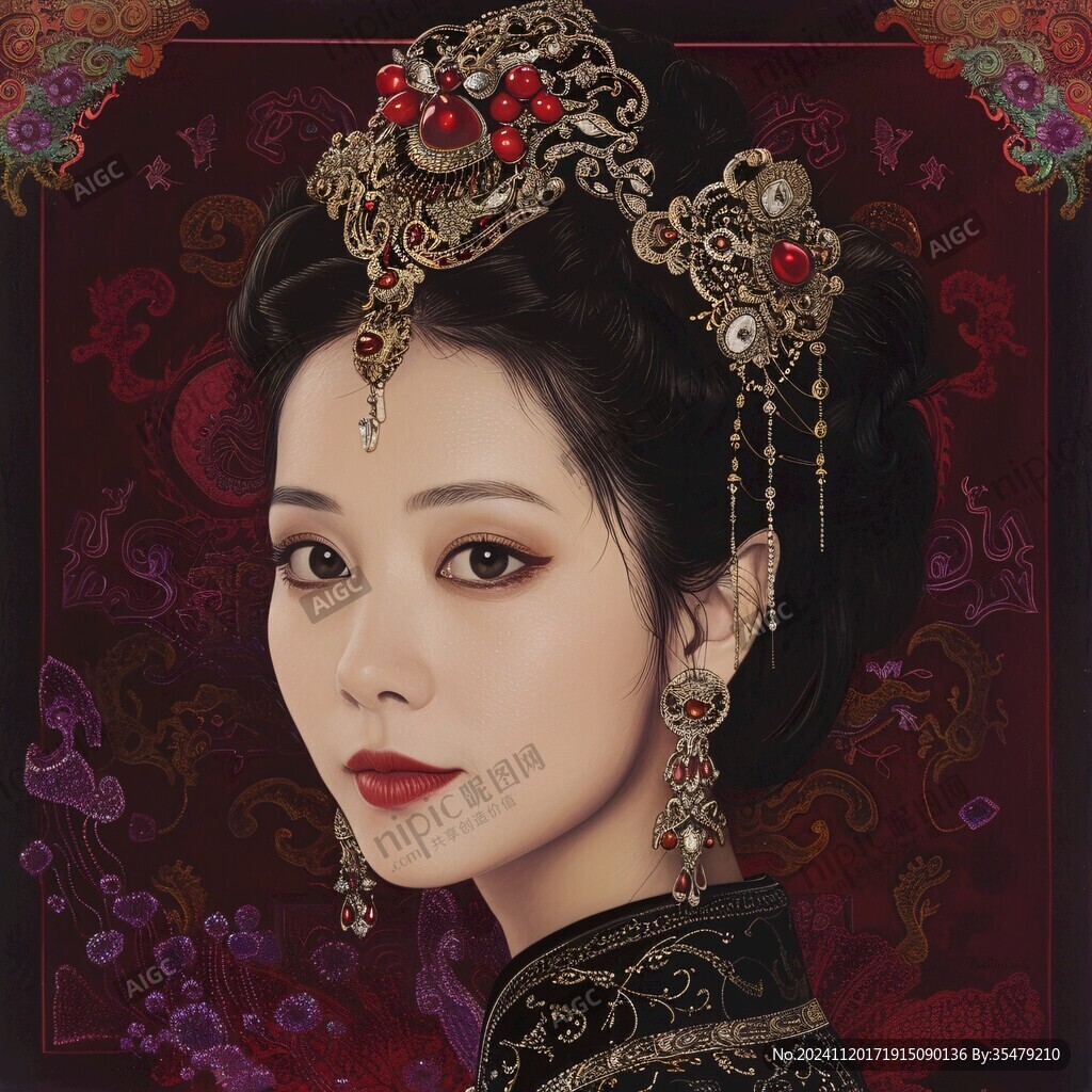 宮廷系列人物插畫