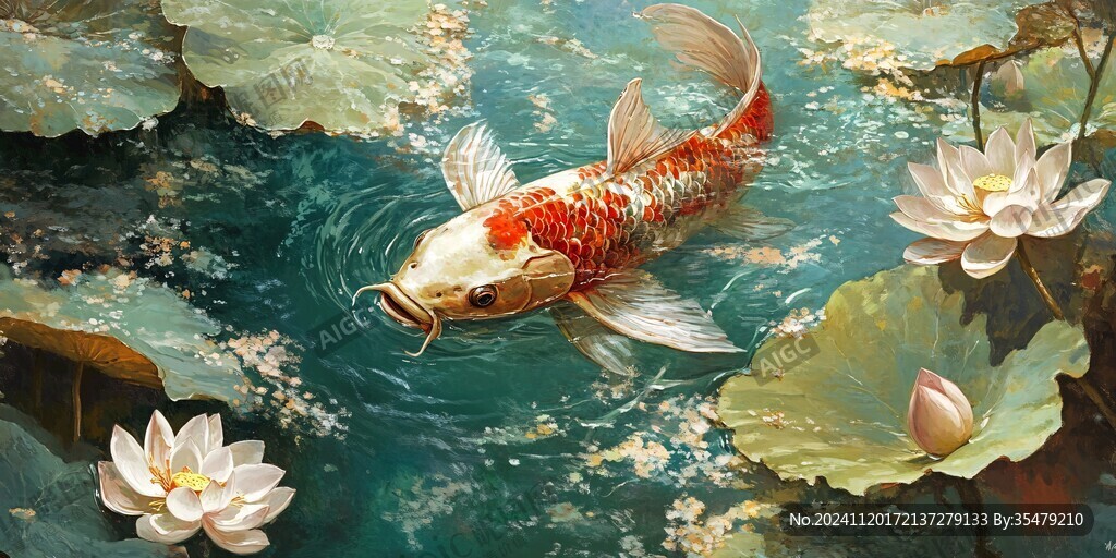 鯉魚3d畫