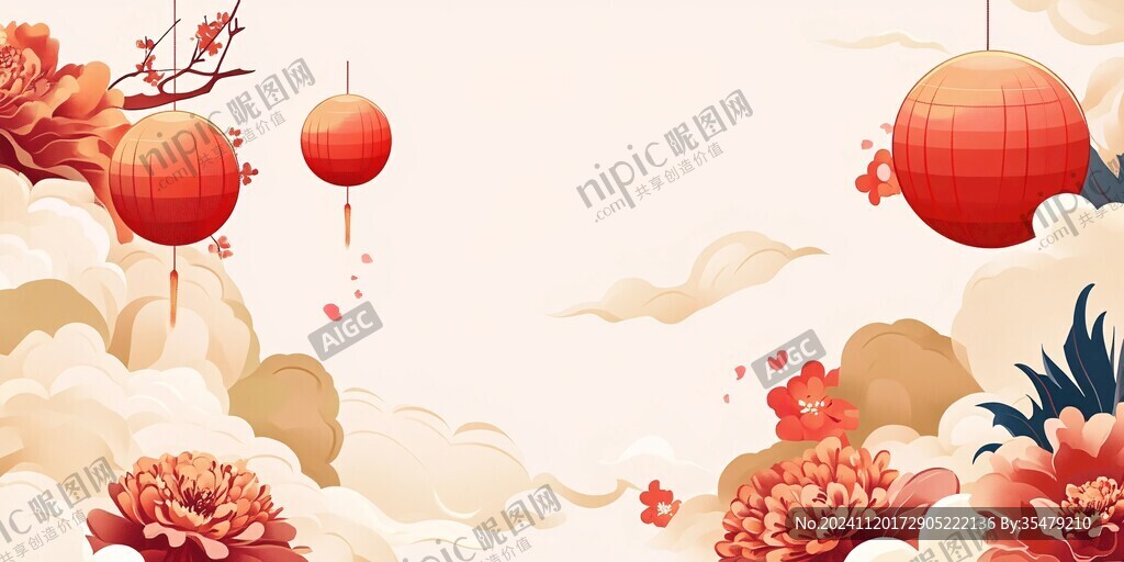 節(jié)日海報(bào)插畫(huà)背景圖