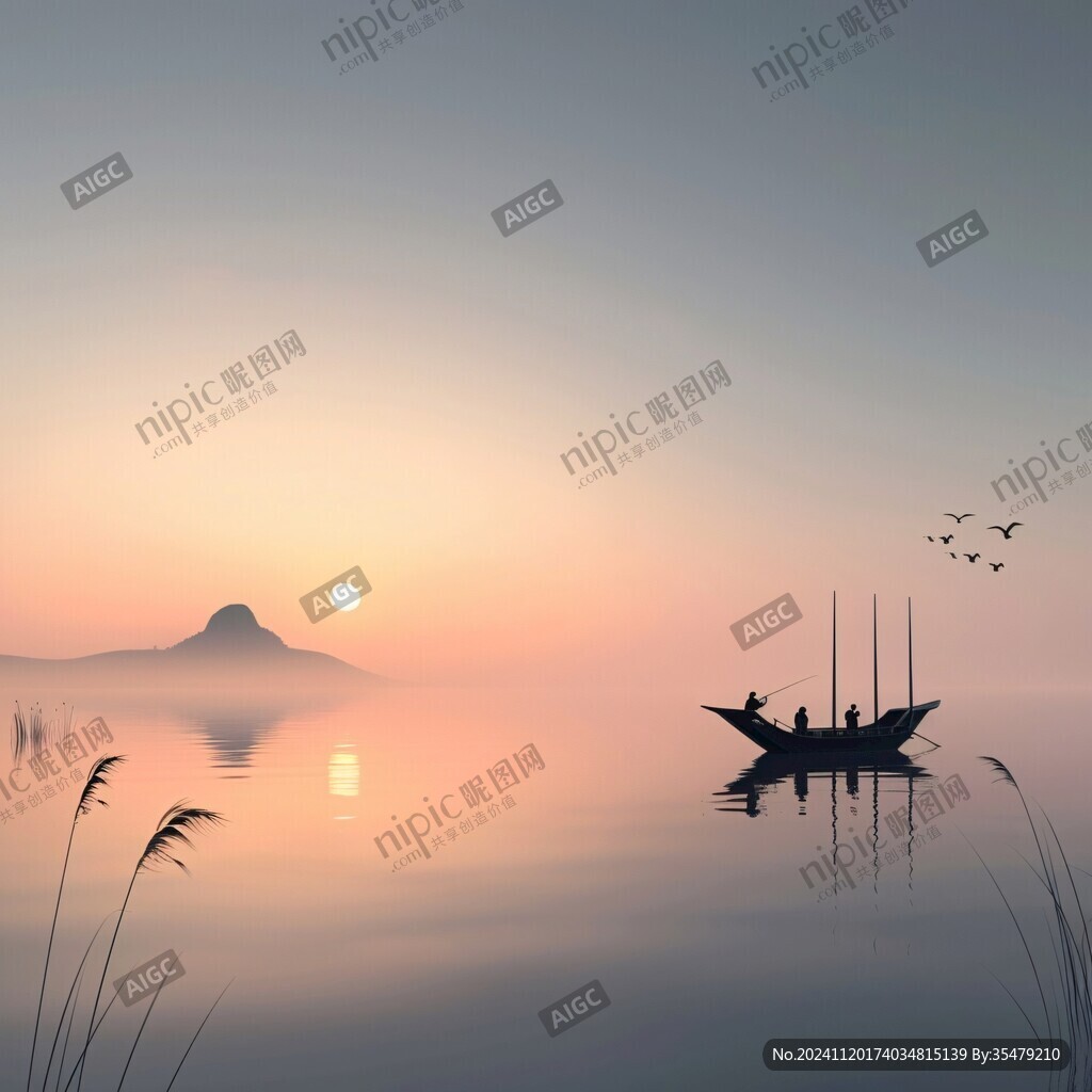 孤舟插畫