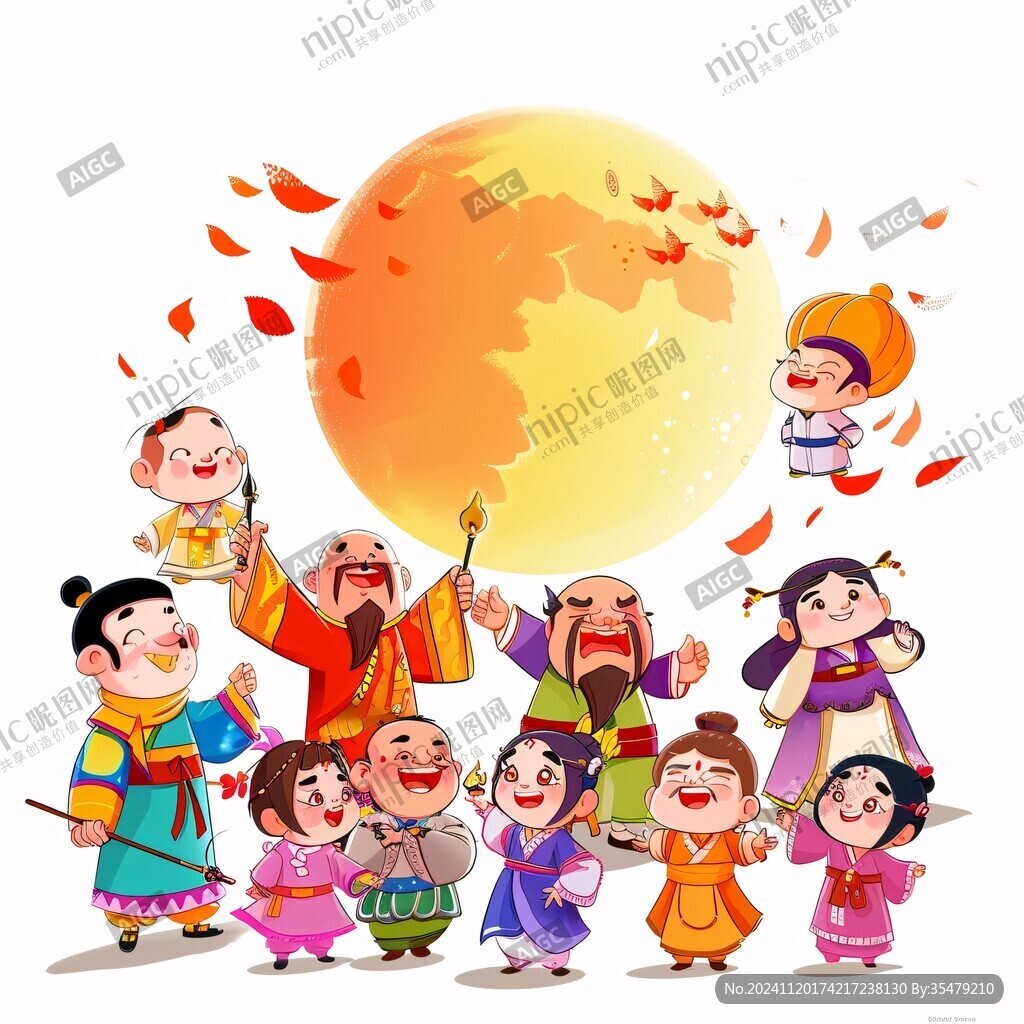 民族大團(tuán)結(jié)插畫