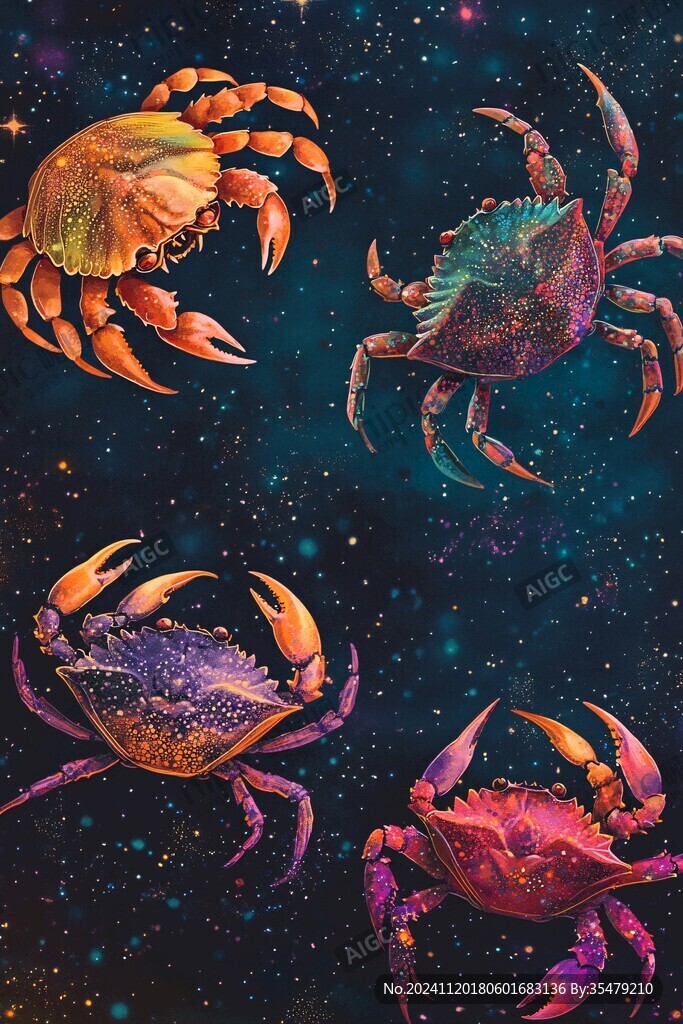 巨蟹座插畫